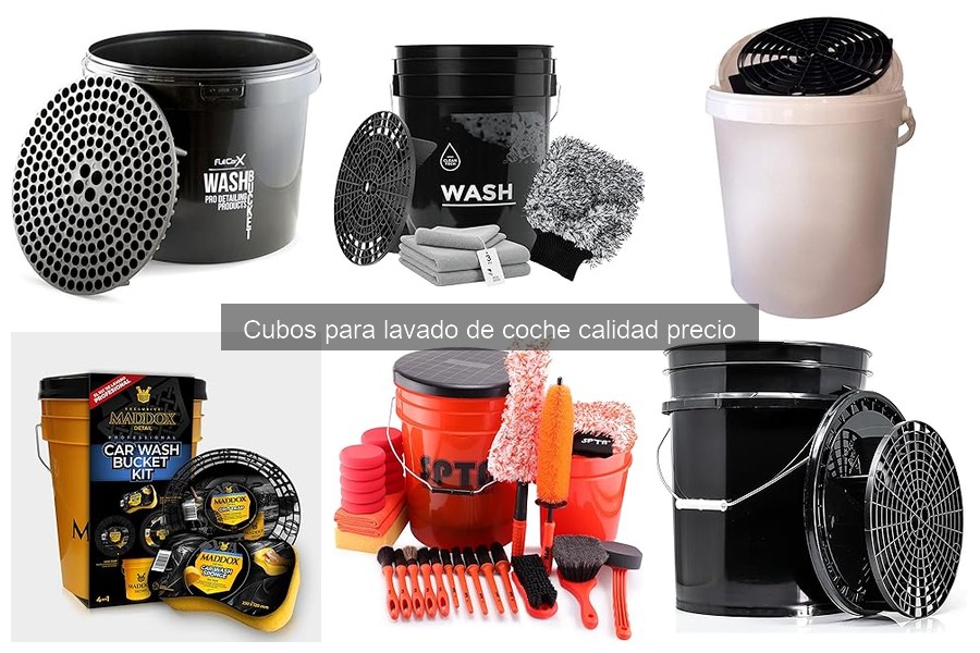 Accesorios imprescindibles para cubos de lavado de coche