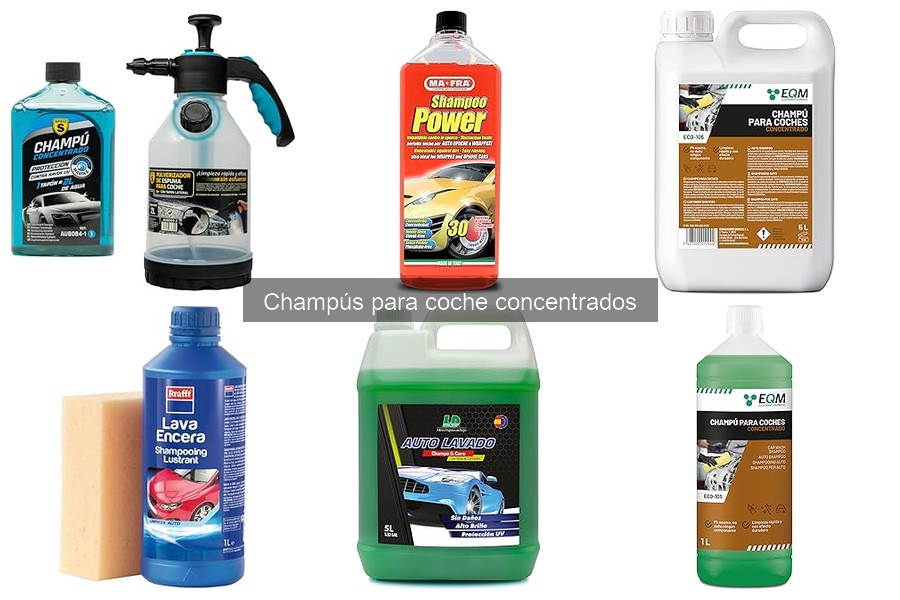 Alternativas a champús concentrados para limpiar coche