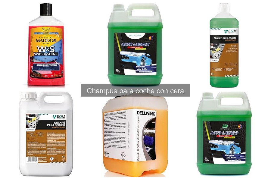 Alternativas a champús para coche con cera: opciones efectivas