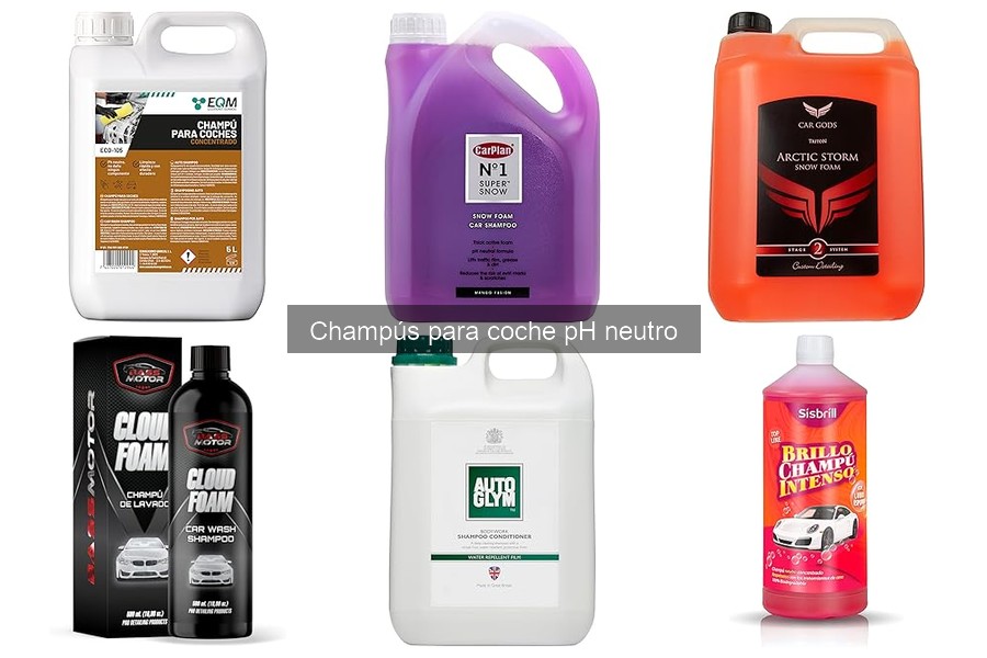 Alternativas a Champús pH Neutro para Limpieza de Coches