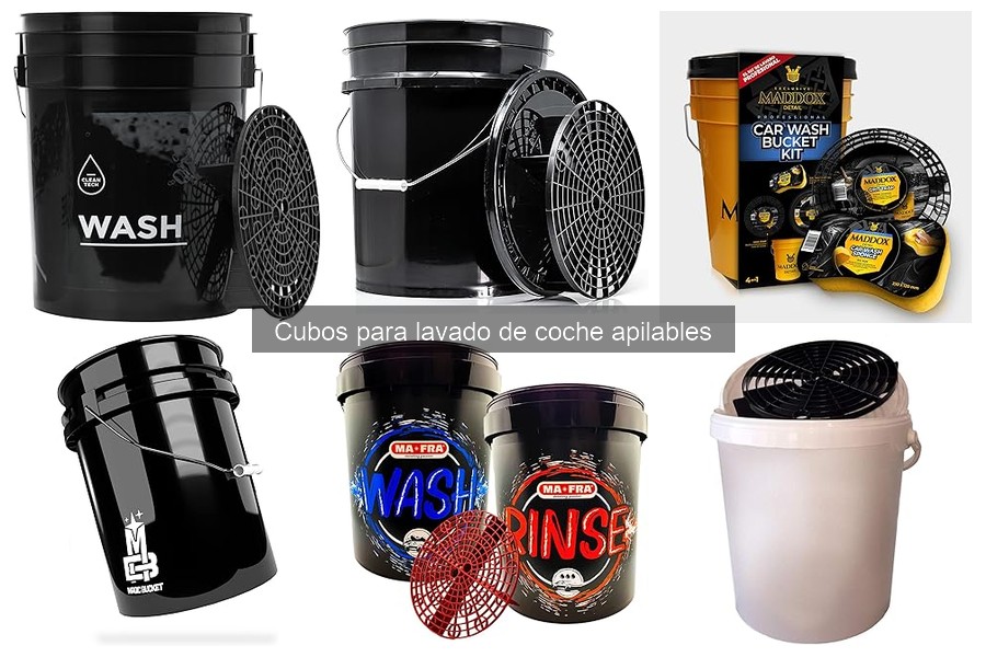 Alternativas a cubos apilables para lavar tu coche