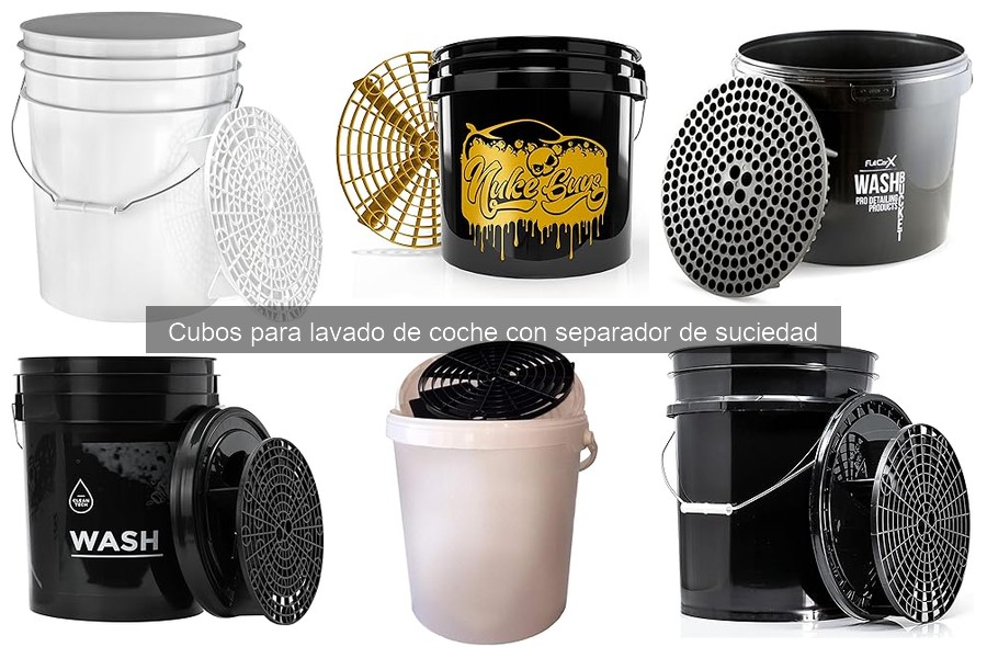 Alternativas a cubos con separador de suciedad para coches
