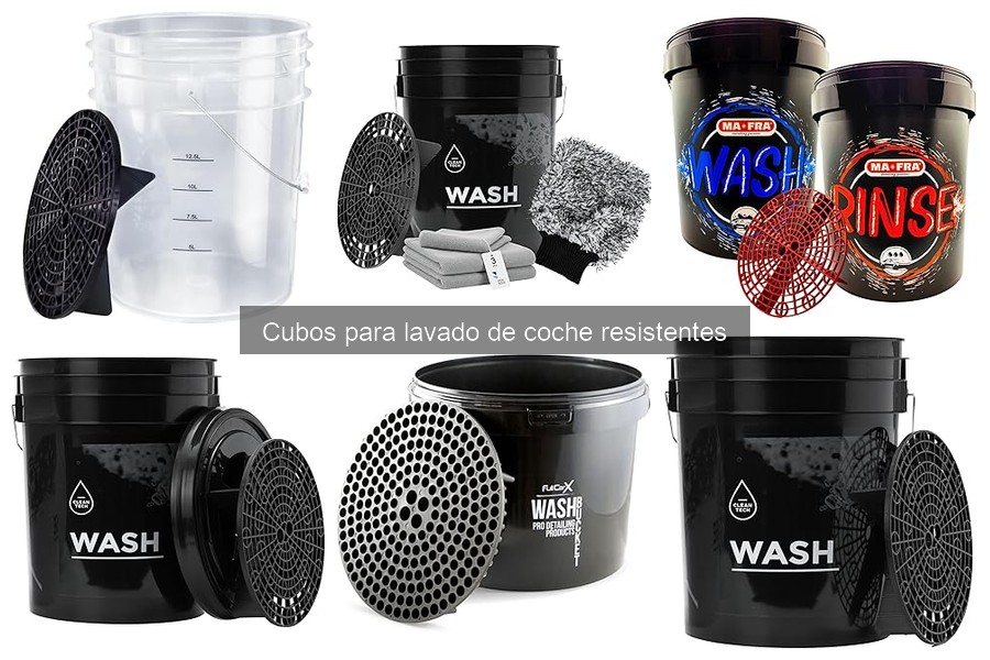 Alternativas a cubos de lavado de coche resistentes
