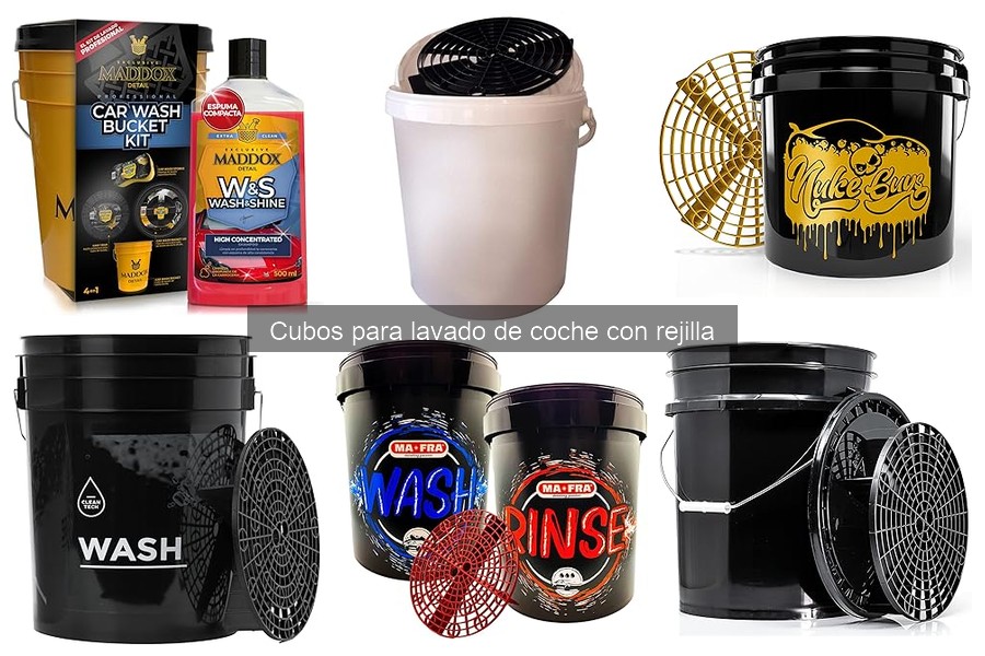 Alternativas a Cubos para Lavado de Coche con Rejilla