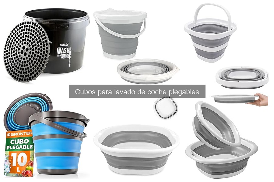 Alternativas a cubos plegables para lavar el coche