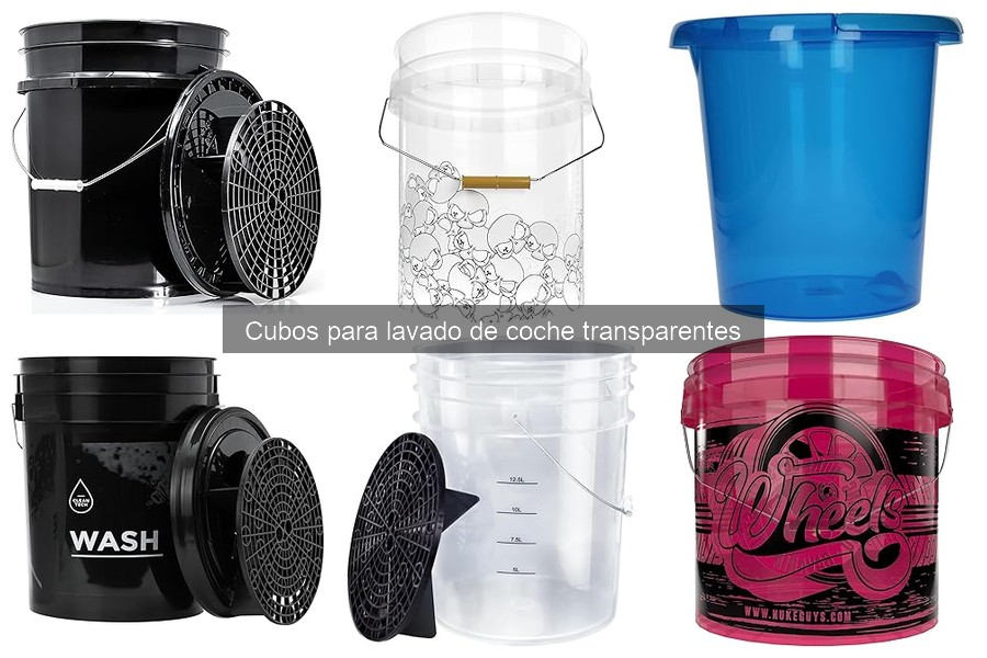 Alternativas a cubos transparentes para lavar coche