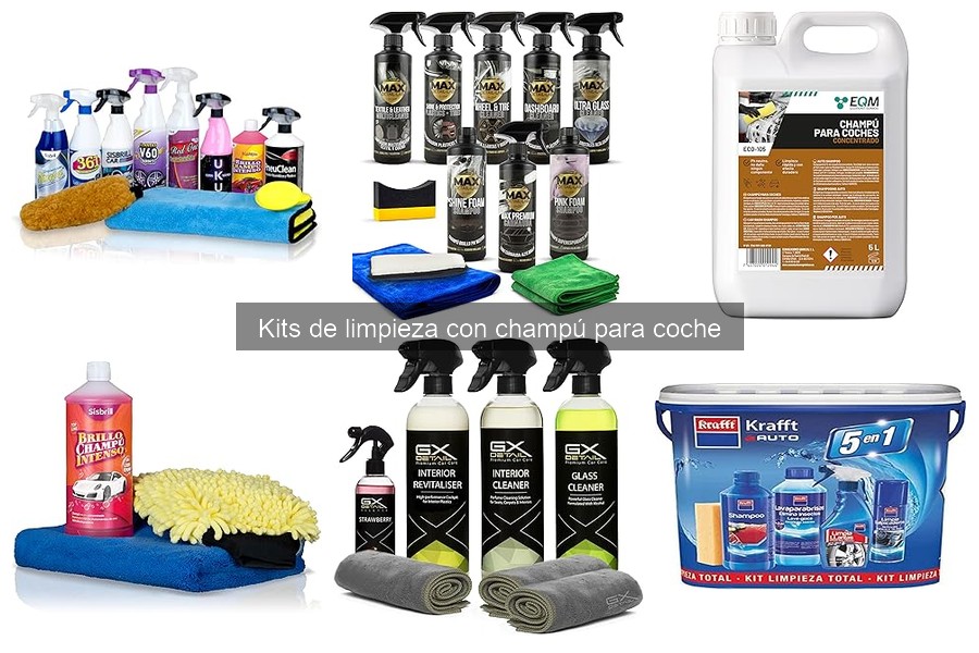 Alternativas a Kits de Limpieza con Champú para Coche