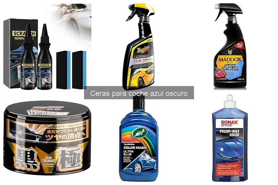 Alternativas a la cera convencional para coches azul oscuro