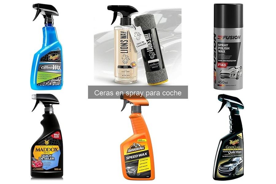 Alternativas a la cera en spray para coche: productos y opciones