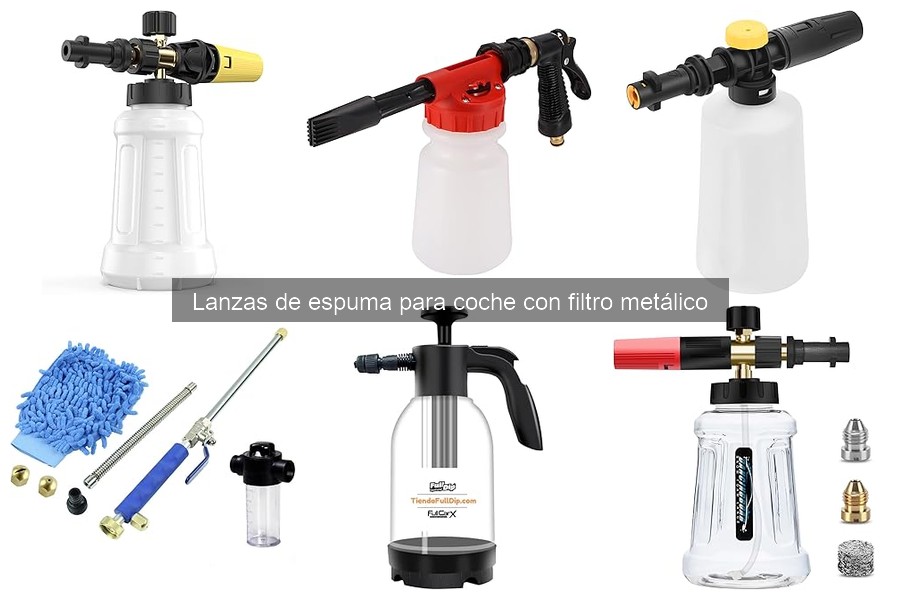Alternativas a Lanzas de Espuma con Filtro Metálico para Coche