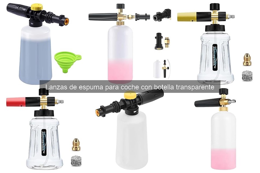 Alternativas a lanzas de espuma para limpieza de coche
