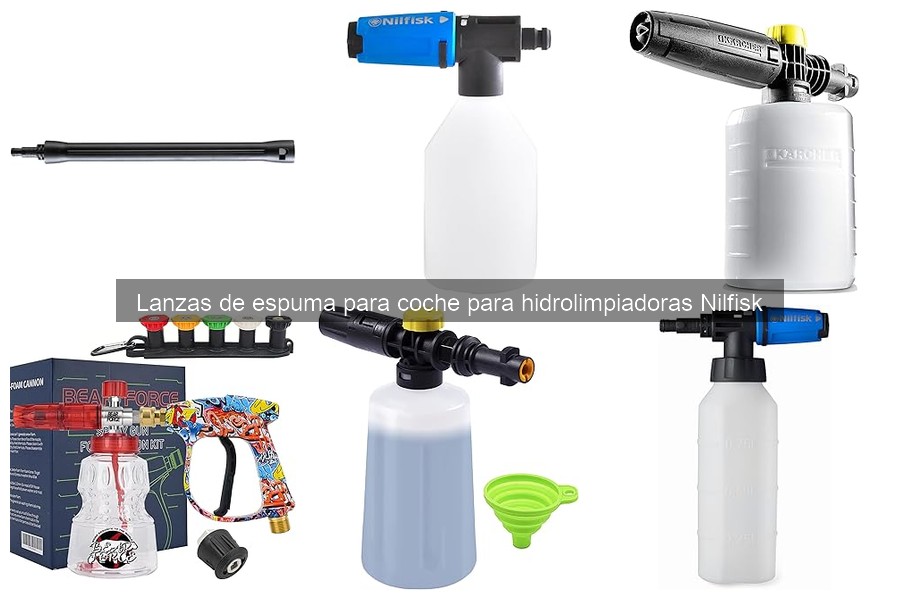 Alternativas a lanzas de espuma para limpieza de coches