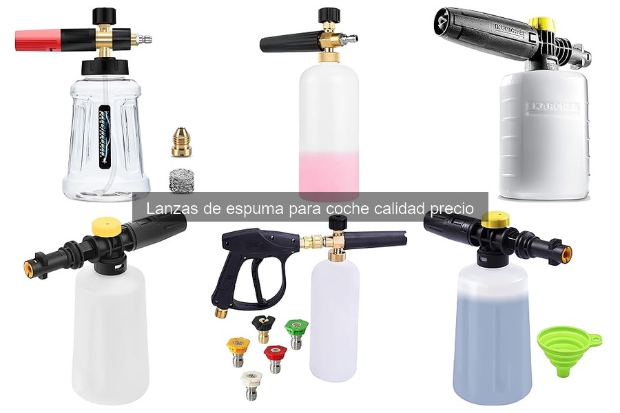 Alternativas a las Lanzas de Espuma para Lavado de Coche