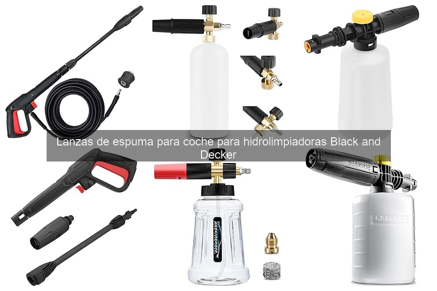 Alternativas a las lanzas de espuma para limpiar coches