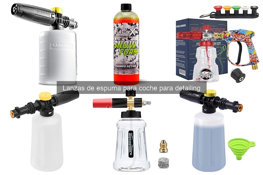 Alternativas a las lanzas de espuma para limpiar tu coche