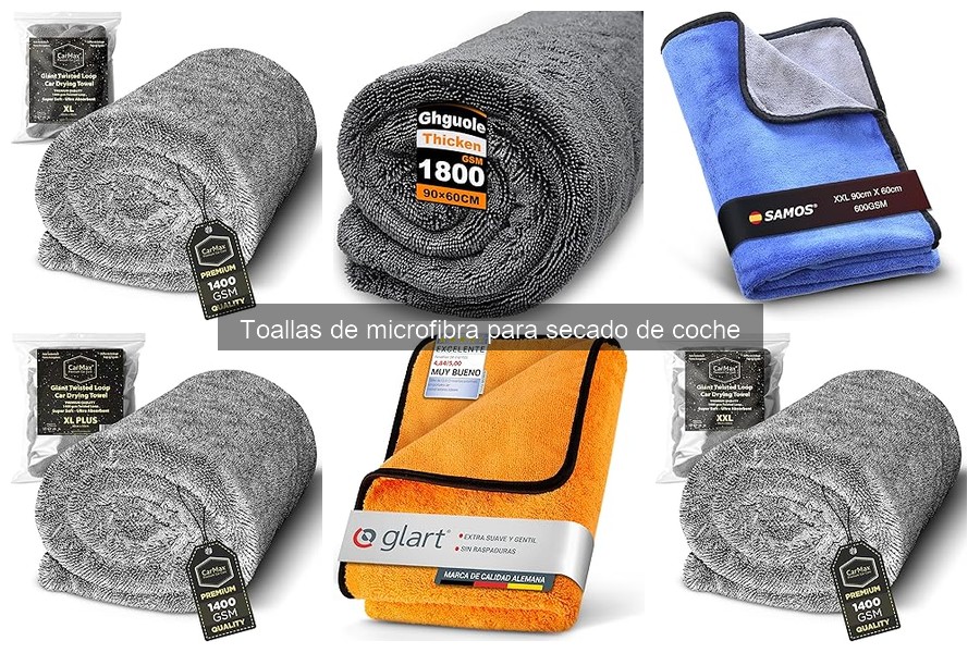 Alternativas a las toallas de microfibra para secar tu coche