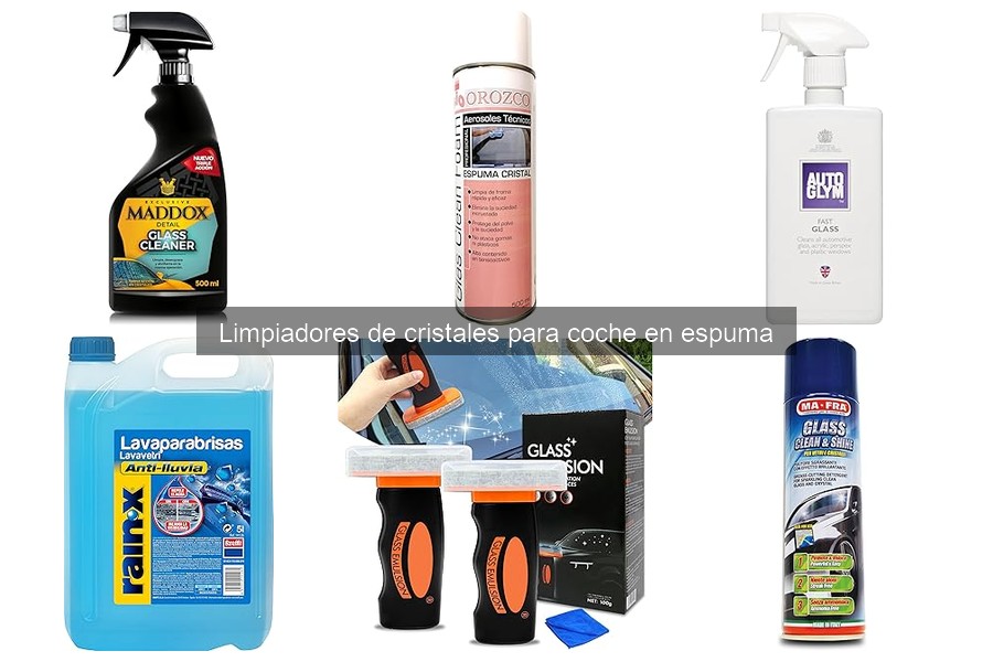 Alternativas a limpiadores de cristales en espuma para coche