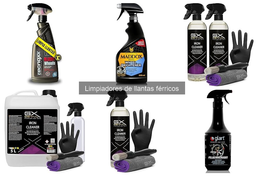 Alternativas a limpiadores de llantas férricos para coches