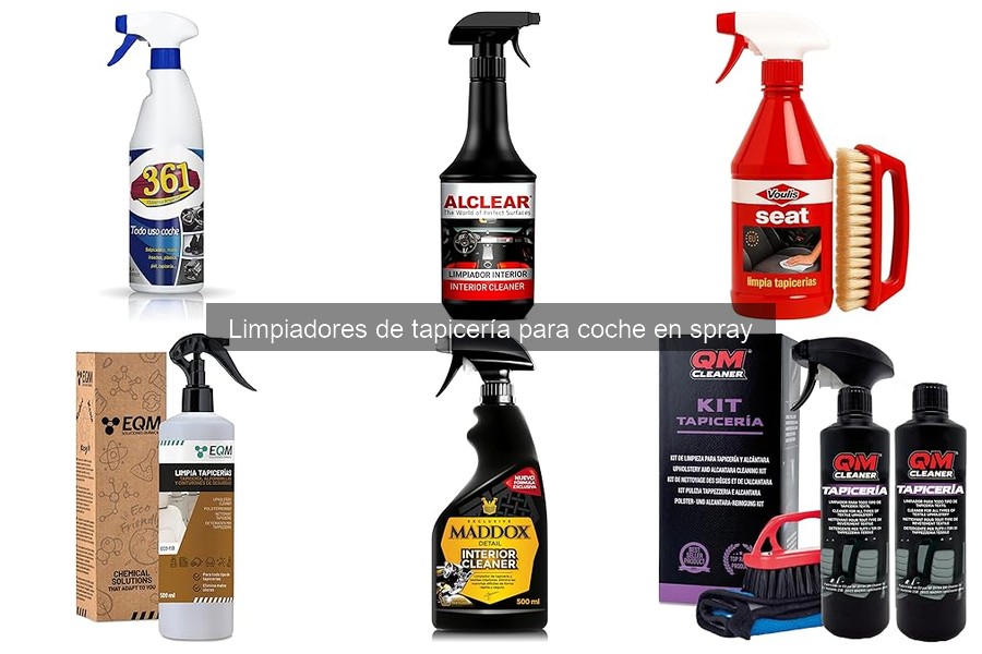 Alternativas a limpiadores de tapicería en spray para coche