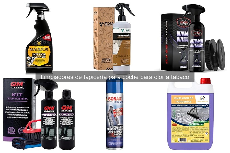 Alternativas a limpiadores de tapicería para quitar olor a tabaco
