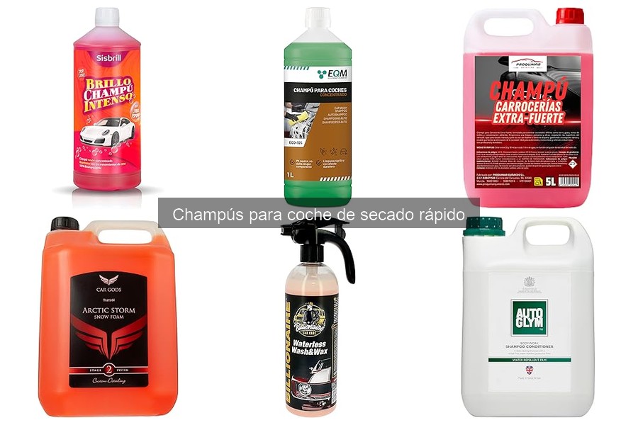Alternativas a los champús de secado rápido para coches
