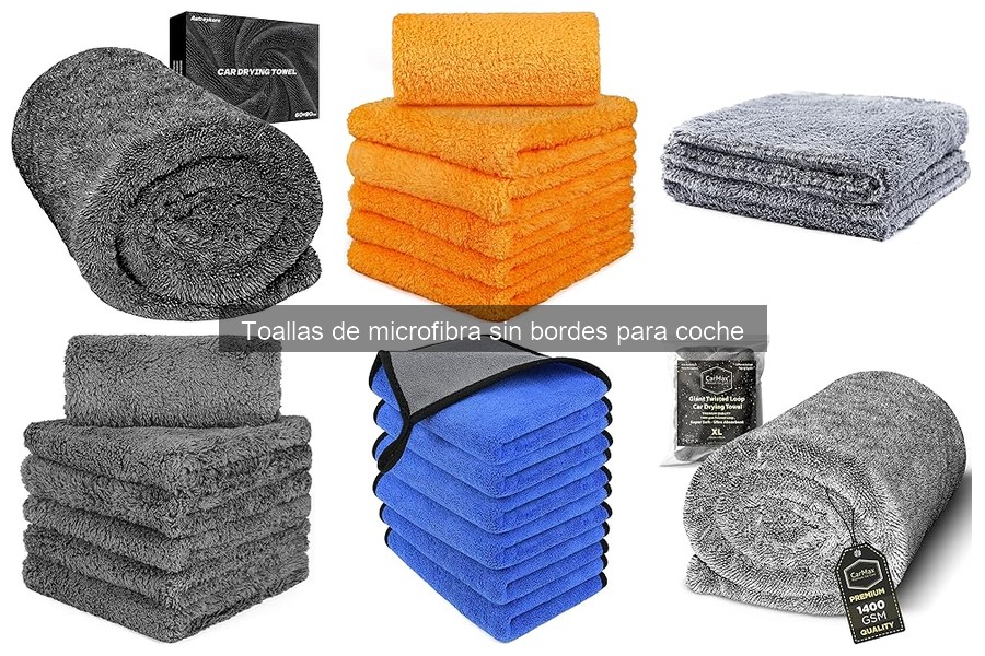 Alternativas a toallas de microfibra sin bordes para coches