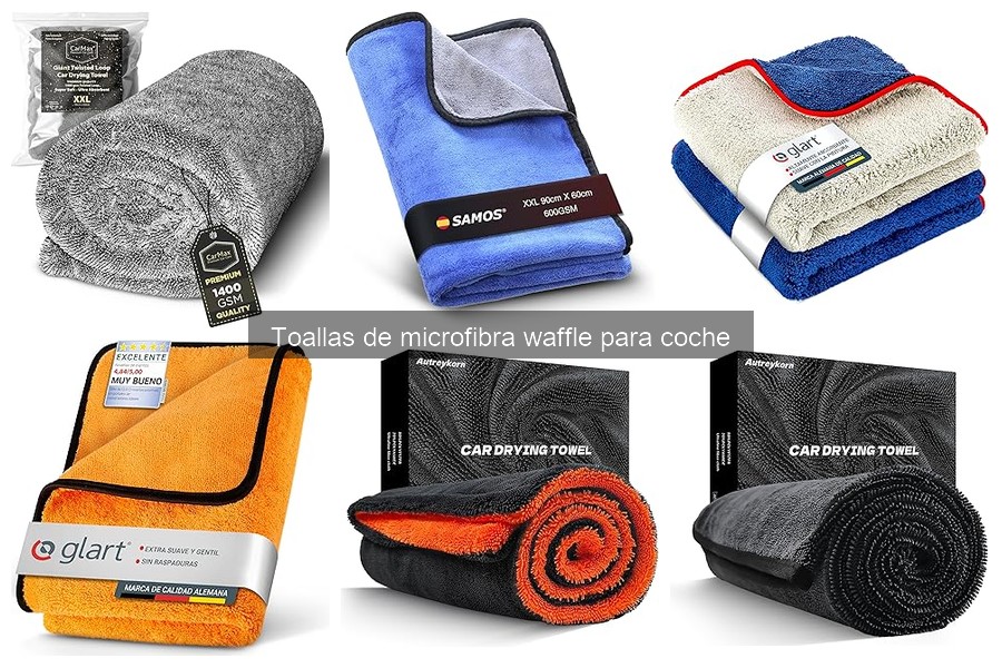 Alternativas a toallas de microfibra waffle para limpiar coches