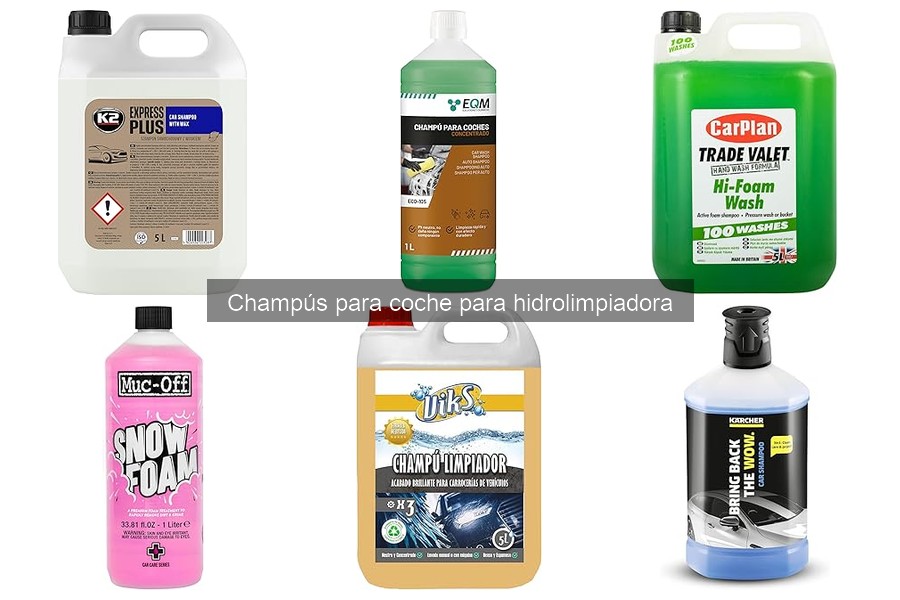 Alternativas al champú para coche con hidrolimpiadora
