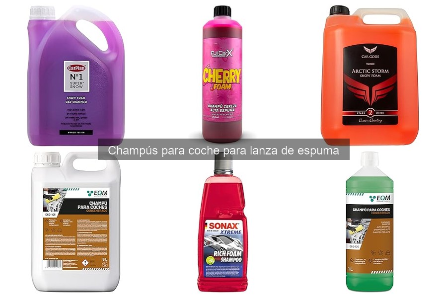 Alternativas al champú para coche con lanza de espuma