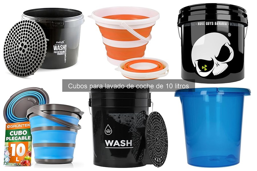 Alternativas al cubo de 10 litros para lavar coches