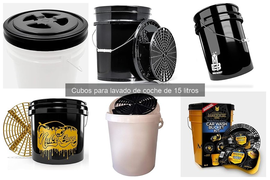 Alternativas al cubo de 15 litros para lavar tu coche