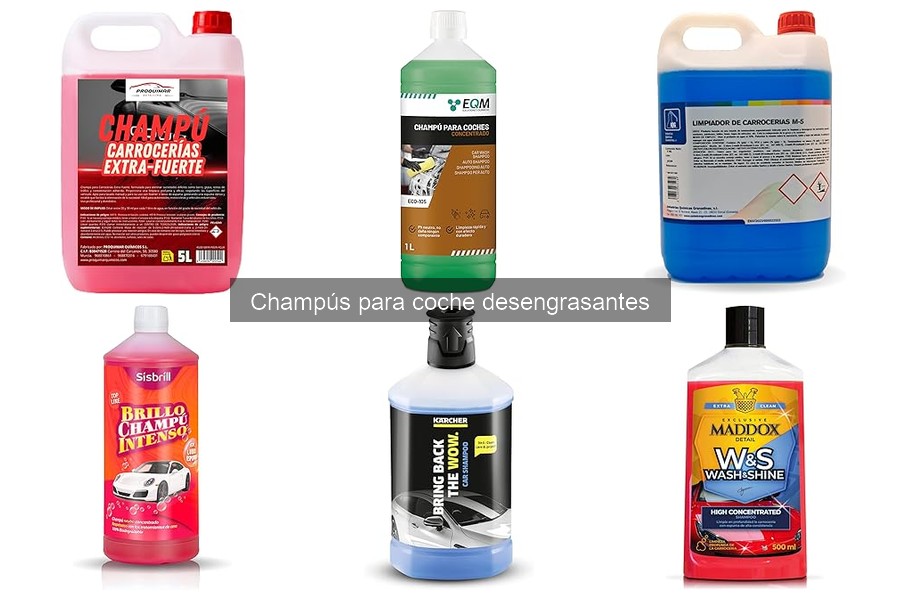 Alternativas Ecológicas a Champús Desengrasantes para Coche