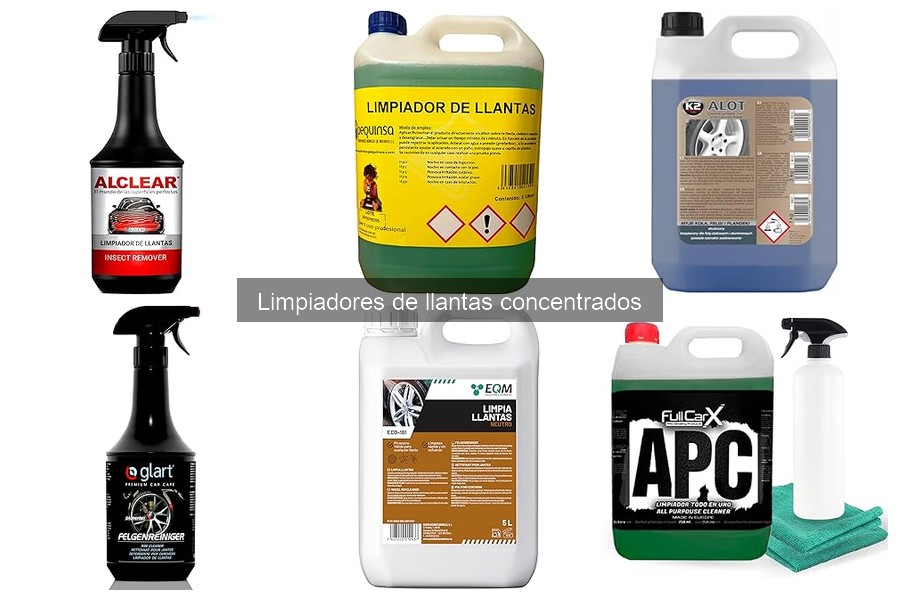Alternativas efectivas a limpiadores de llantas concentrados