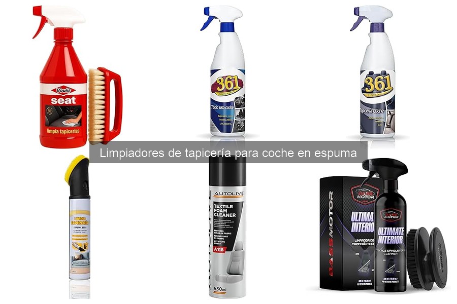 Alternativas efectivas a limpiadores de tapicería en espuma