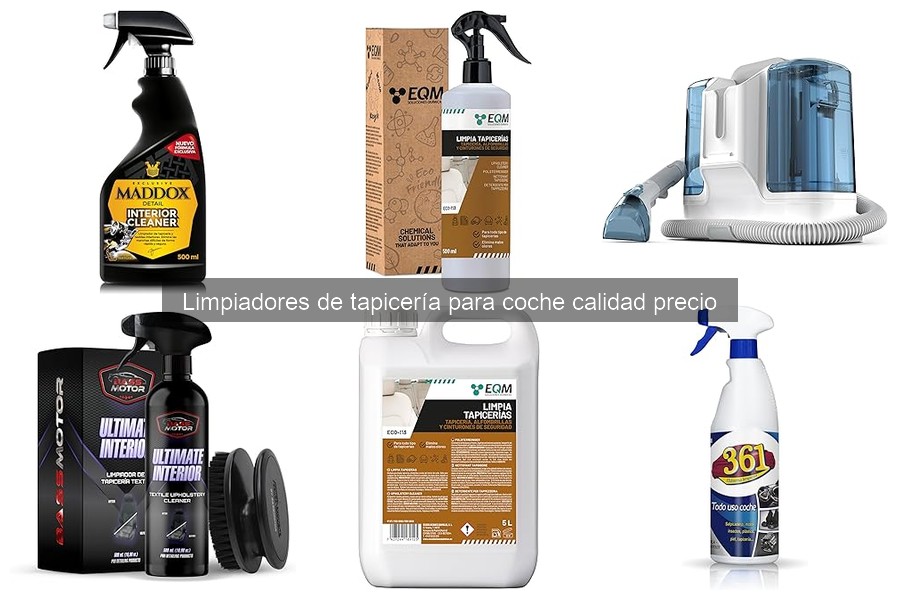Alternativas Efectivas a Limpiadores de Tapicería para Coche