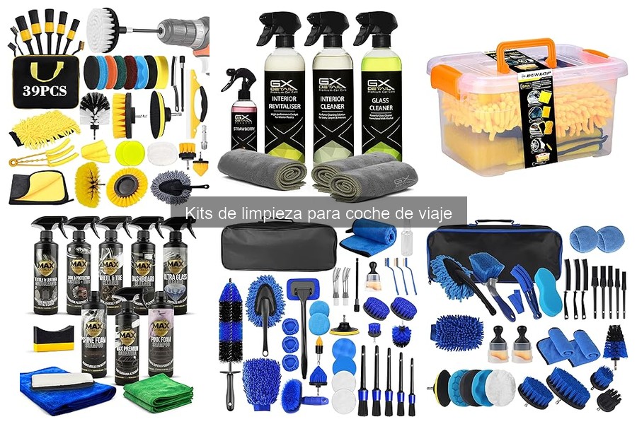 Alternativas prácticas a kits de limpieza para coche de viaje