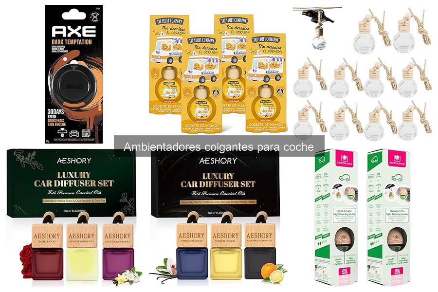 Ambientadores colgantes personalizados para coche: ¡elige tu aroma!