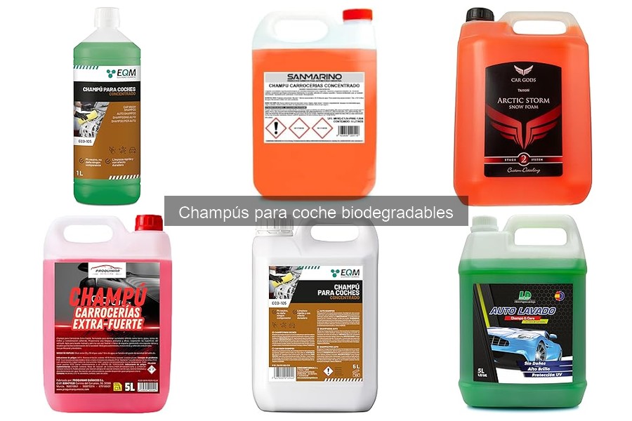 Beneficios de los champús biodegradables para tu coche