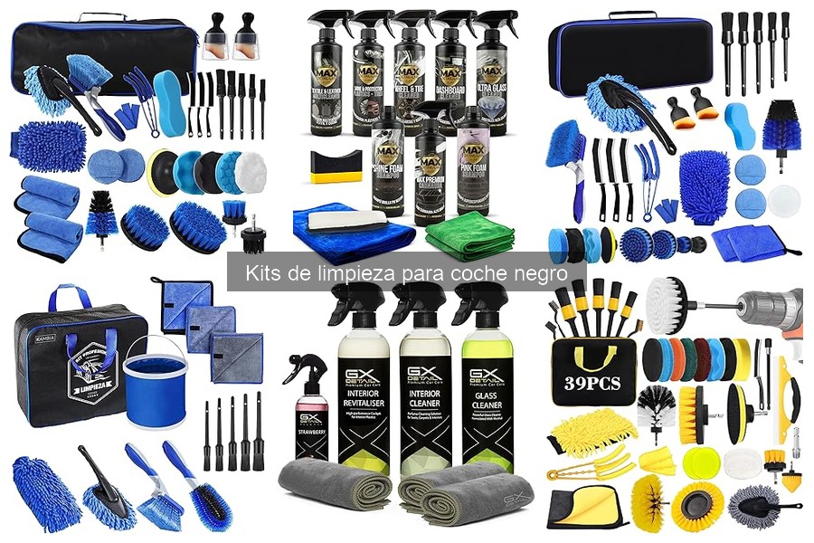 Beneficios de usar kits de limpieza para coches negros