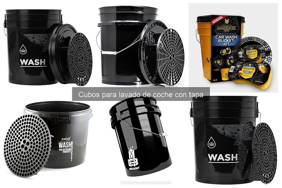 Beneficios de usar un cubo para lavado de coche con tapa