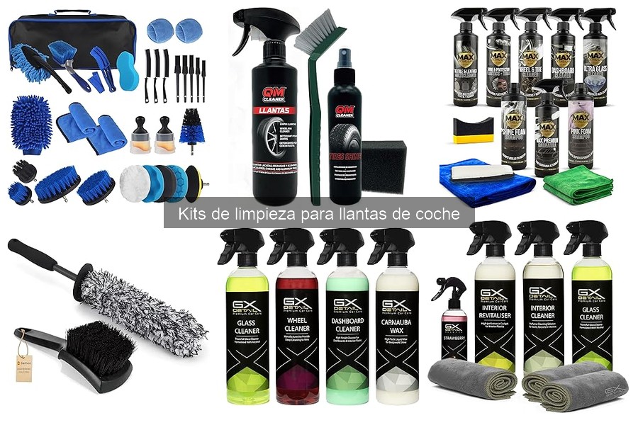 Beneficios de usar un kit de limpieza para llantas de coche