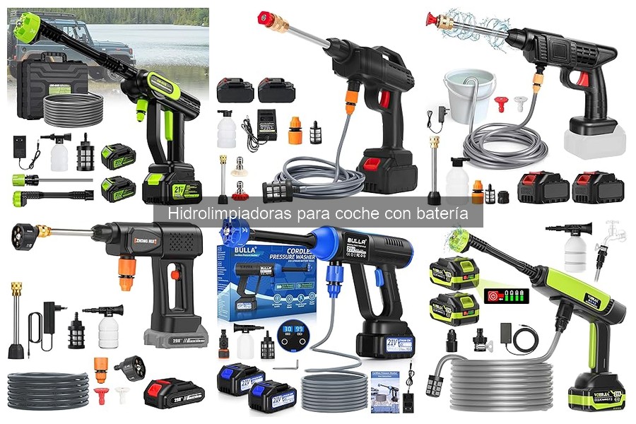 Capacidad de batería ideal para hidrolimpiadoras de coche