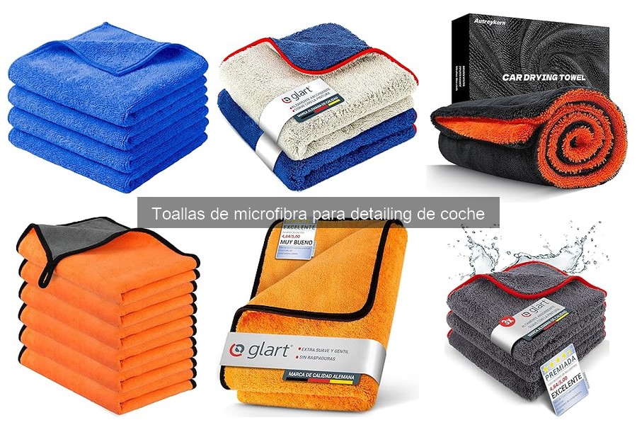 Características clave de toallas de microfibra para detailing