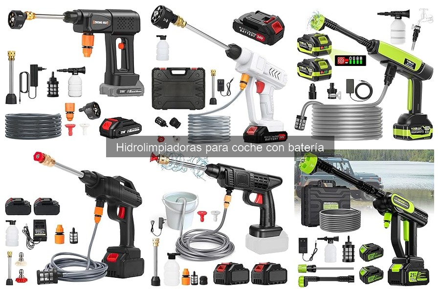 Características Clave de una Hidrolimpiadora a Batería para Coche