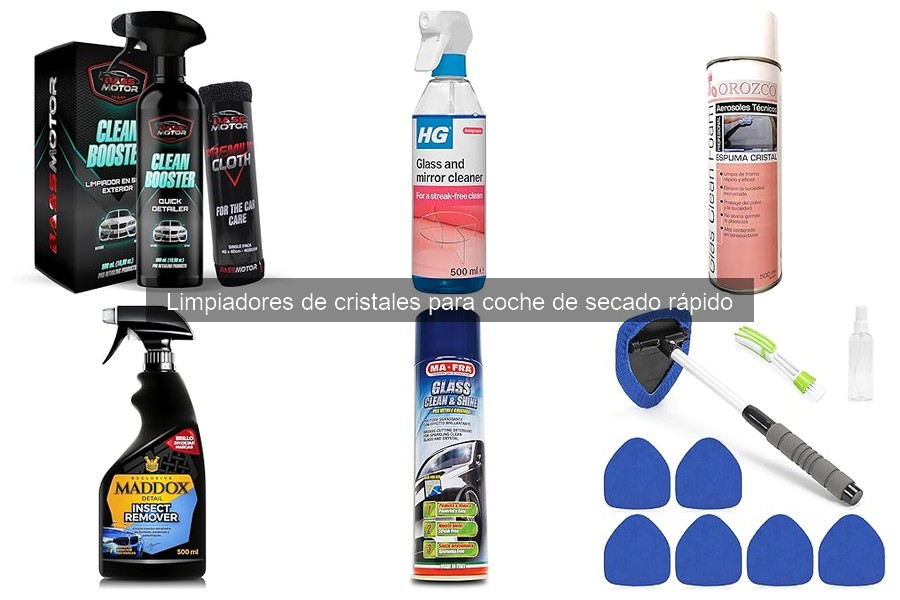 Características Clave en Limpiadores de Cristales de Secado Rápido