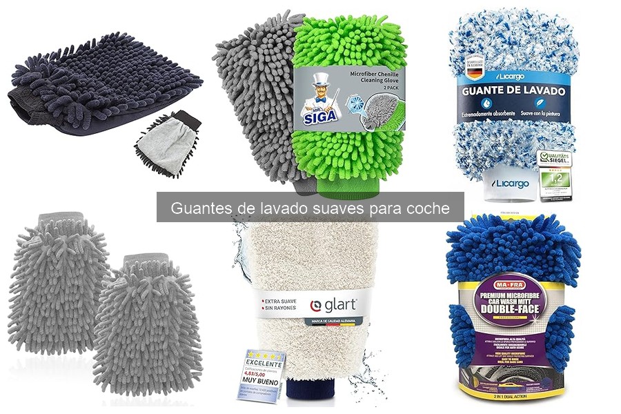 Características de un buen guante de lavado suave para coche