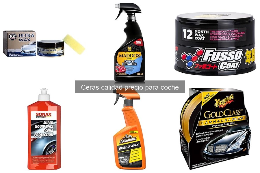 Ceras para coche recomendadas según el clima