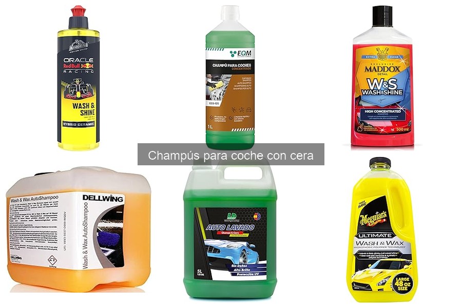 Champús con cera para coches de colores específicos: guía de compra
