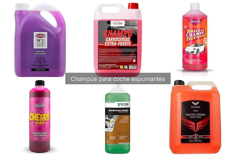 Champús espumantes ecológicos para coche: ¡Limpieza sostenible!