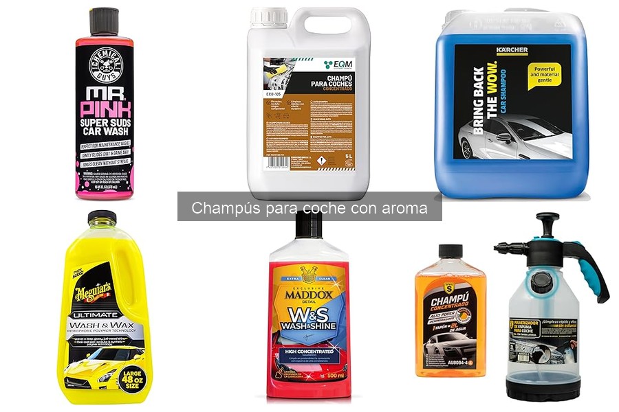 Champús para coche con aroma: ingredientes y efectos